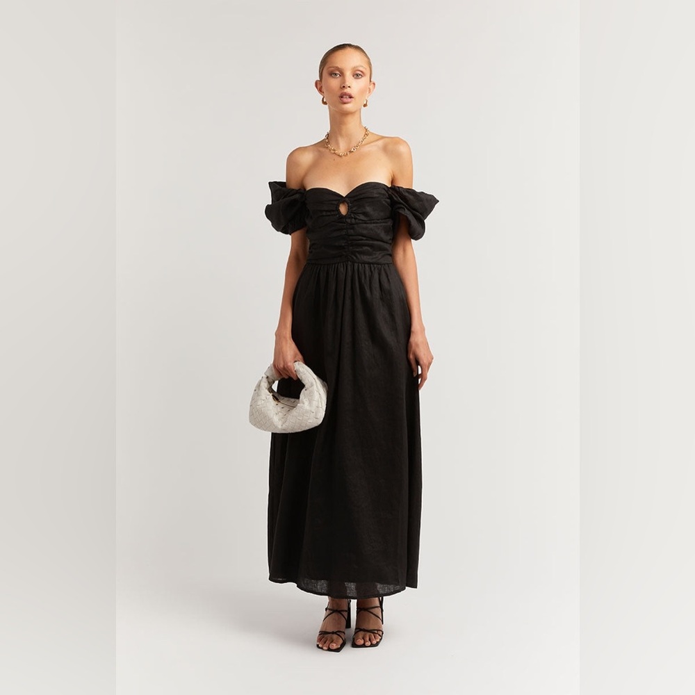 DISSH Malik Black Linen Dress